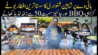 Shaheen Shinwari Cheapest Buffet Super High way Karachi [upl. by Dunn]