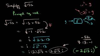 Simplifying roots of negative numbers Hindi [upl. by Shandeigh]