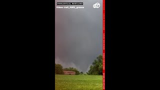 Tornado touches down in Poolesville Maryland [upl. by Malim517]