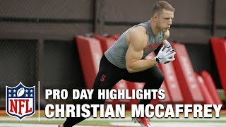 Christian McCaffrey Pro Day Highlights amp Bucky Brooks Analysis  NFL  Path to the Draft [upl. by Rossing]