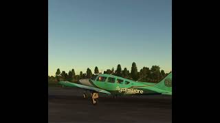 TAKEOFF Flysimware Sierra C24R aviation flightsimulator takeoff isleofman british britain [upl. by Forrest]