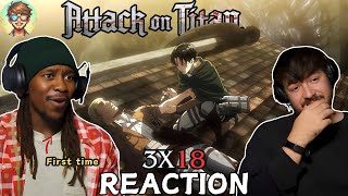 Erwin or Armin FIRST TIME reacting to Attack on Titan  3x18  REACTION Subtitles [upl. by Nonnac690]