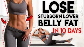 LOSE BELLY FAT in 10 Days lower belly  8 minute Home Workout [upl. by Ollehcram]