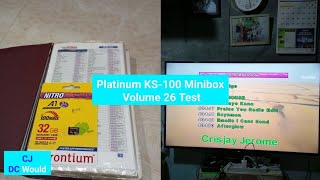 Platinum KS100 Minibox Volume 26 Test [upl. by Brom]