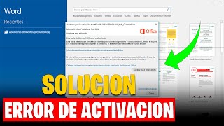 ✅ Como solucionar el error de activación de Microsoft Office  Word Exel Power Point [upl. by Blount]