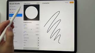 How to create double monoline brushes in Procreate detailed tutorial [upl. by Aven]