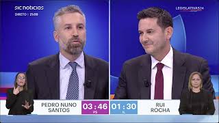 Debate 5 Fev Pedro Nuno Santos PS contra Rui Rocha IL  Eleições Legislativas 2024 [upl. by Aerdnat]