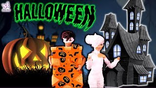 Rodzinka Barbie  MUMIA I KEN PRZEBRANY ZA GĄBKĘ  Bajka po polsku z lalkami Halloween [upl. by Deibel]