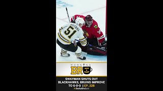 Matt Poitras Scores Again In Bruins Shut Out Vs Blackhawks [upl. by Malinowski]