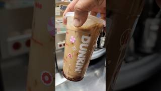 Peppermint Mocha Iced Coffee With Cream DunkinDonuts alidunkinart icedcoffee mochacoffee [upl. by Chilt]