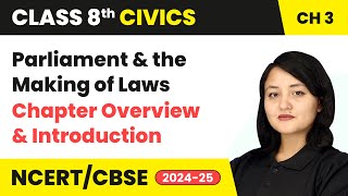 Parliament and the Making of Laws  Chapter Overview and Introduction  Class 8 Civics Ch 3  CBSE [upl. by Zanahs]