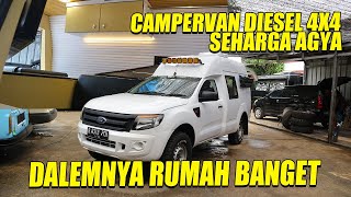 CAMPERVAN DIESEL 4X4 GAK PAKE MAHAL JADI RUMAH BISA OFFROAD [upl. by Imoen]