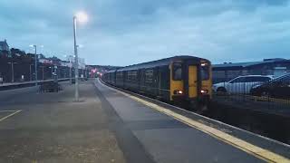 Class 150 GWR Service Departing Penzance [upl. by Maisel303]