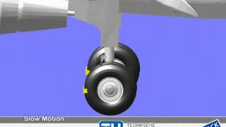 SIMPACK Multibody Simulation MBS  Aerospace  Aircraft Landing [upl. by Zilevi]