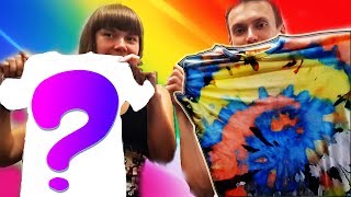 3 ЦВЕТА Тай Дай Челлендж 3 Colors Tie Dye Challenge  Anutka Show [upl. by Fleischer289]