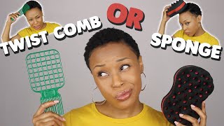 Twist COMB or SPONGE For Styling Natural Hair Which Works BETTER 🤔 [upl. by Fagaly]