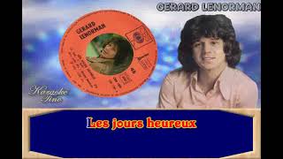 Karaoke Tino  Gérard Lenorman  Les jours heureux [upl. by Ailima143]