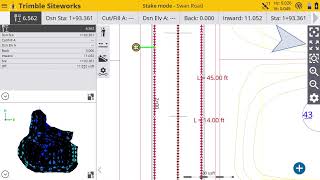 Trimble Siteworks  Multiple Offsets [upl. by Royd866]