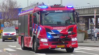 PRIO 1 BRANDWEER SCHIPHOL  Uitruk Brandweer Ambulances amp KMAR naar een treinongeval op Schiphol [upl. by Enovahs206]