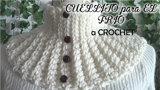 CUELLO a CROCHET MUY FACIL Ideal PARA REGALO o NEGOCIO para HOMBRE o MUJER [upl. by Nitneuq]