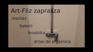 Montaż baterii brodzika oraz drzwi do prysznica [upl. by Akins]