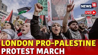 London Pro Palestine March Live  London Pro Palestine Rally Live  Israel Vs Iran War Live  N18G [upl. by Emma]