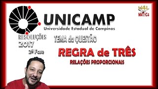 UNICAMP 2017  2ª Fase  Q13  quotCafezinhoquot  REGRA de TRÊS  Resolução DETALHADA [upl. by Adelpho136]