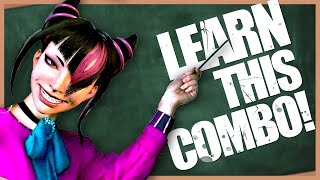 Juri Step by Step 50hit combo tutorial [upl. by Zebadiah412]