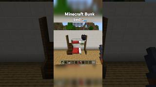 Minecraft Bunk bed 🛏️ Tutorial minecraft shorts [upl. by Ahsinod130]