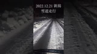 【新潟大雪】最強寒波到来の新潟県ガタガタ道走行 トラック運転手 大雪 雪道走行 [upl. by Ddal]