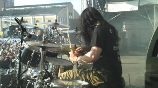 Pearl Artist Adrian ErlandssonAt The Gates Drum Cam Tuska 2011  Blinded By Fear [upl. by Llertnor]