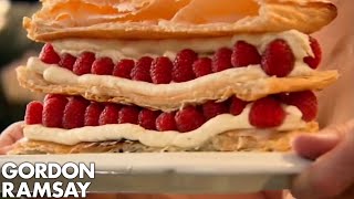 Raspberry Millefeuille Gordon Ramsay [upl. by Madelle]