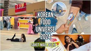 Korean FOOD Universe in SAKET MALL  DELHI 📍 [upl. by Annoet]