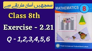 Class 8 Math Exercise 221  Q 123456  NEW BOOK  Class 8th Math Unit 2 Exercise 221 [upl. by Uahc]