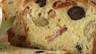 Recette  Cake aux deux olives ultra moelleux [upl. by Idnym]