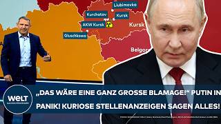 UKRAINEKRIEG quotDas wäre eine ganz große Blamagequot PutinPanik Kuriose Stellenanzeigen aufgetaucht [upl. by Airehs634]