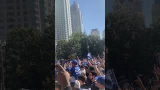 LA DODGERS FANS celebrating their World Series win [upl. by Lawrenson770]