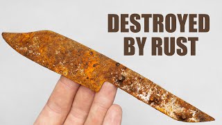 Restoration of the Old Rusty Knife New decorated handle [upl. by Ennazor79]