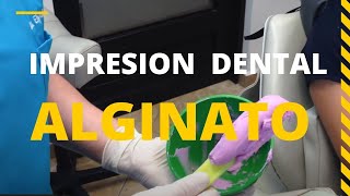 ALGINATO👅TOMA DE IMPRESIÓN Inferior Parte1 kromopan dental [upl. by Maddock795]