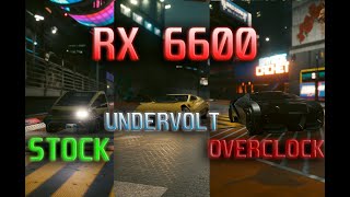 RX 6600 OVERCLOCK VS UNDERVOLT VS STOCK FPS TEST [upl. by Buff322]