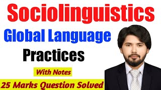 Global Language Practices in Sociolinguistic  UrduHindi  Notes Pdf [upl. by Jolyn]