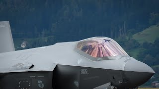 AIRPOWER 2024 F35 DEMO TEAM [upl. by Ahsienot786]