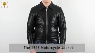 Goldtop 1958 Leather Motorcycle Jacket [upl. by Juetta369]