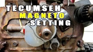 Tecumseh Ignition Magneto Setting amp Tips [upl. by Eihtur129]