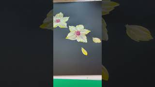 Easy acrylic flower artart baishakhidolui viralvideo easydrawing flowers shorts 🥰 [upl. by Lleder195]