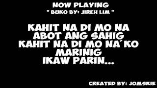 BUKO BY JiREH LiM  LYRiCS [upl. by Swerdna]