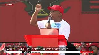 EFF launches Gauteng manifesto [upl. by Odlanyar977]