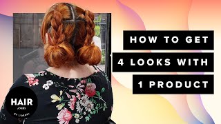 4 Easy Hairstyles Using Redkens Dry Texture Spray  Hair House Call  Haircom By LOreal [upl. by Acinad]