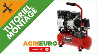 Compresseur dair électrique silencieux Einhell TEAC 6 Silent  tutoriel de montage complet [upl. by Otsuj]