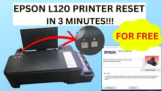 Reset Epson L120 Printer [upl. by Wappes]